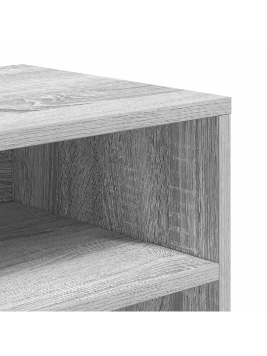 Kirjahylly harmaa sonoma 66x31x80 cm tekninen puu