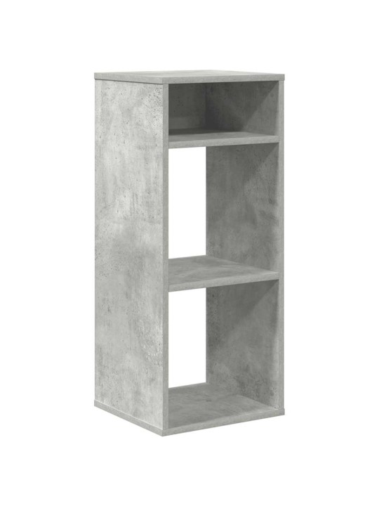 Kirjahylly betoninharmaa 34x31x80 cm tekninen puu