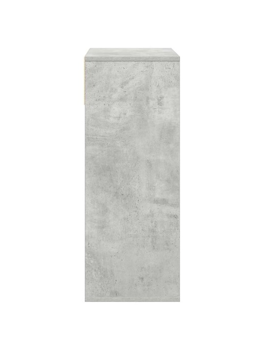 Kirjahylly betoninharmaa 66x31x80 cm tekninen puu