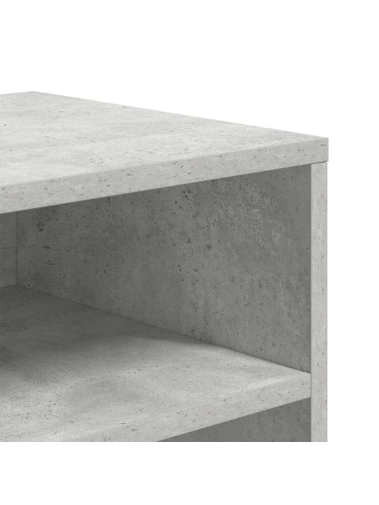 Kirjahylly betoninharmaa 66x31x80 cm tekninen puu