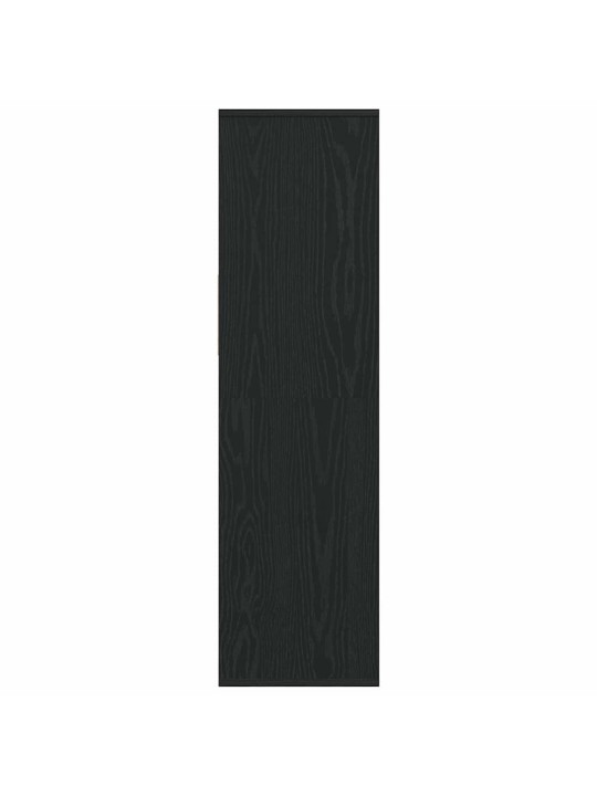 Kirjahylly musta 34x31x112 cm lastulevy