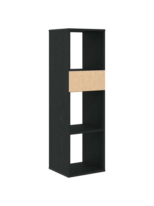 Kirjahylly musta 34x31x112 cm lastulevy