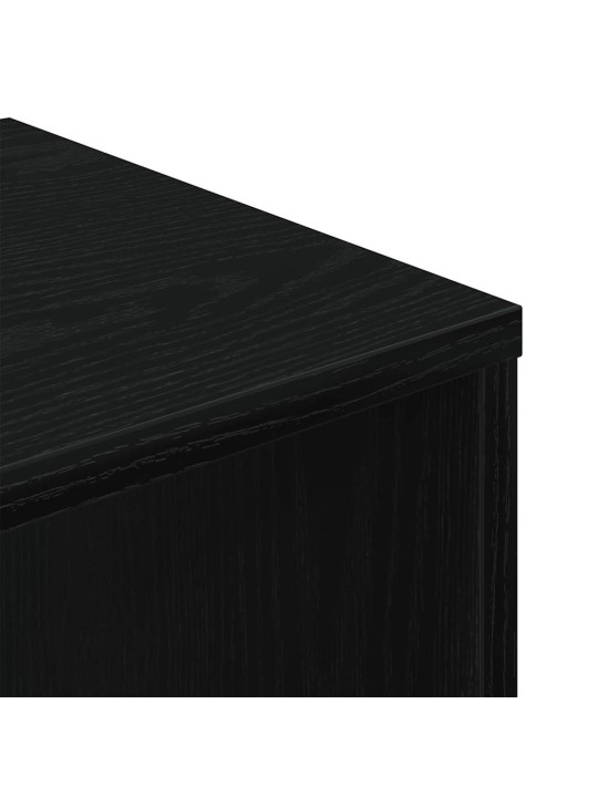 Kirjahylly musta 34x31x112 cm lastulevy