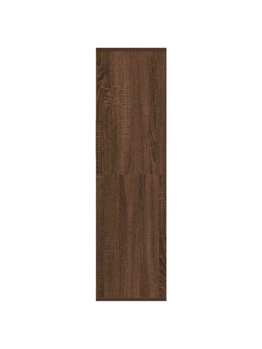 Kirjahylly ruskea tammi 34x31x112 cm tekninen puu