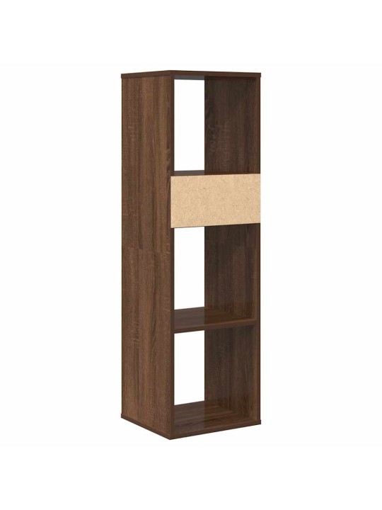 Kirjahylly ruskea tammi 34x31x112 cm tekninen puu