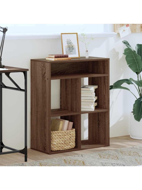 Kirjahylly ruskea tammi 66x31x80 cm lastulevy