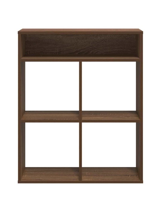 Kirjahylly ruskea tammi 66x31x80 cm lastulevy