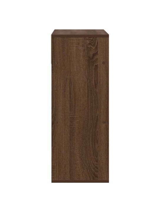 Kirjahylly ruskea tammi 66x31x80 cm lastulevy