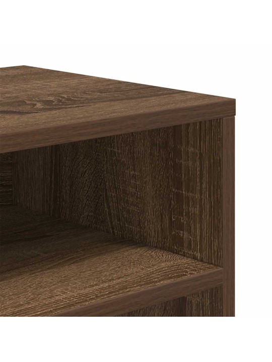 Kirjahylly ruskea tammi 66x31x80 cm lastulevy