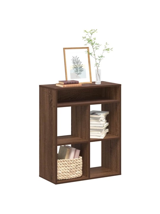 Kirjahylly ruskea tammi 66x31x80 cm lastulevy