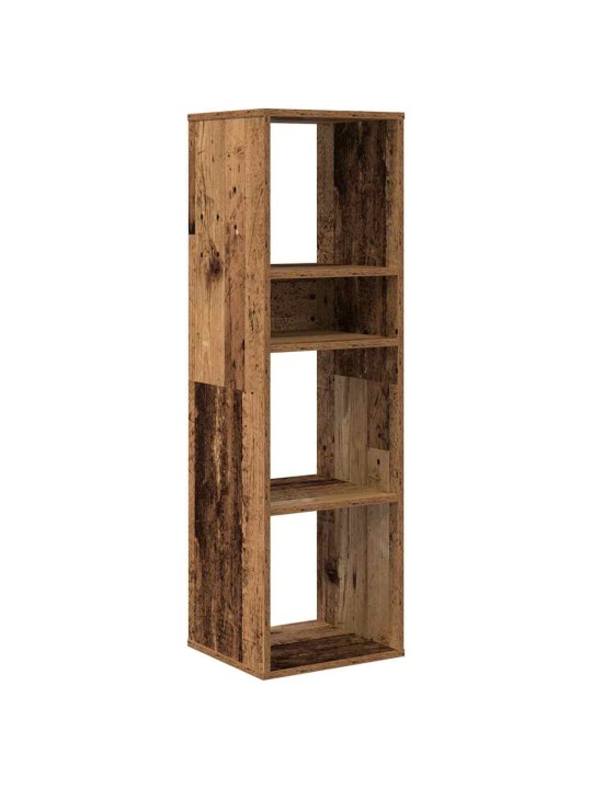 Kirjahylly vanha puu 34x31x112 cm lastulevy