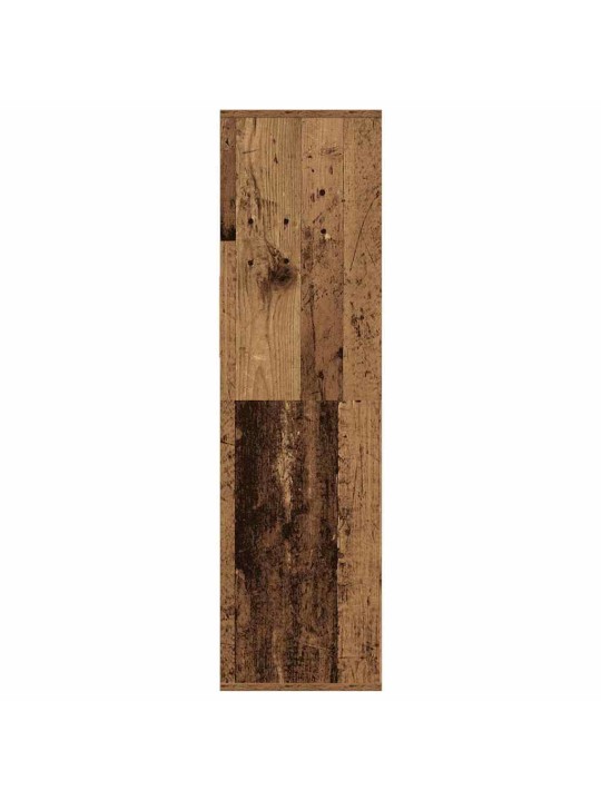 Kirjahylly vanha puu 34x31x112 cm lastulevy