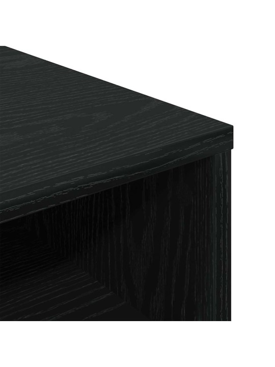 Kirjahylly musta 34x31x80 cm lastulevy