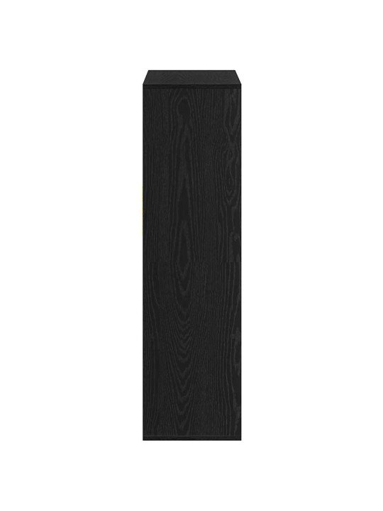 Kirjahylly musta 66x31x112 cm lastulevy