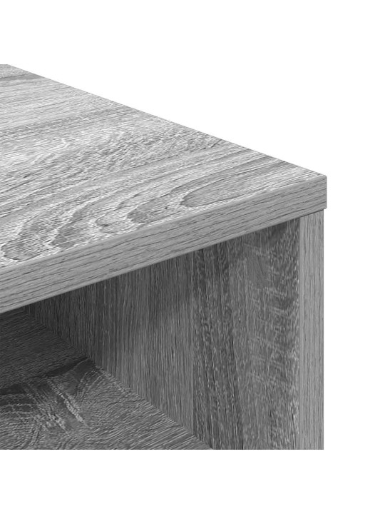 Kirjahylly harmaa sonoma 34x31x80 cm tekninen puu