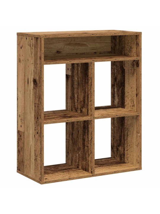 Kirjahylly vanha puu 66x31x80 cm tekninen puu