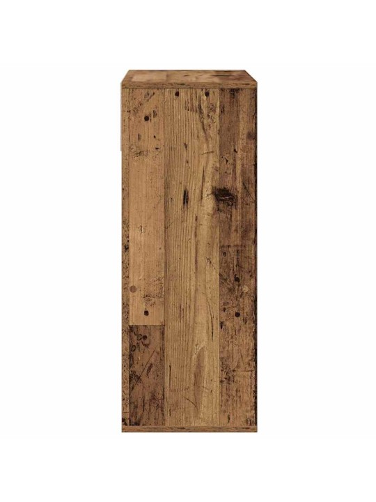Kirjahylly vanha puu 66x31x80 cm tekninen puu