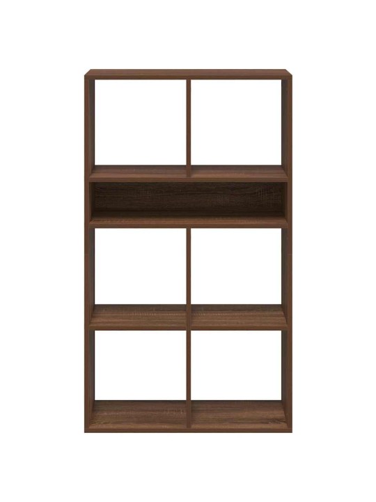 Kirjahylly ruskea tammi 66x31x112 cm tekninen puu