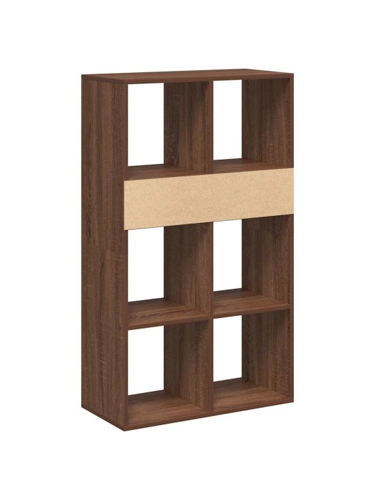 Kirjahylly ruskea tammi 66x31x112 cm tekninen puu