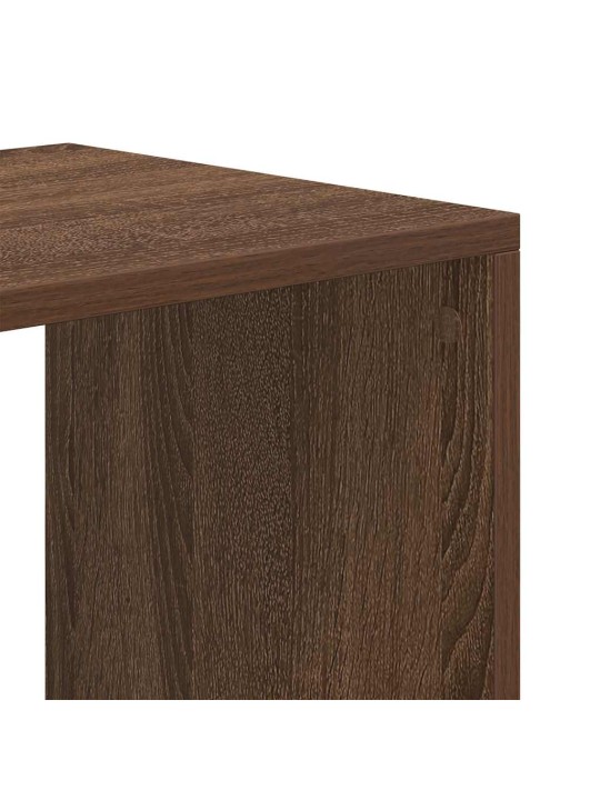 Kirjahylly ruskea tammi 66x31x112 cm tekninen puu