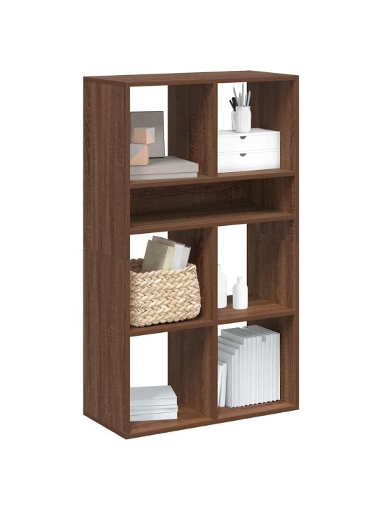 Kirjahylly ruskea tammi 66x31x112 cm tekninen puu
