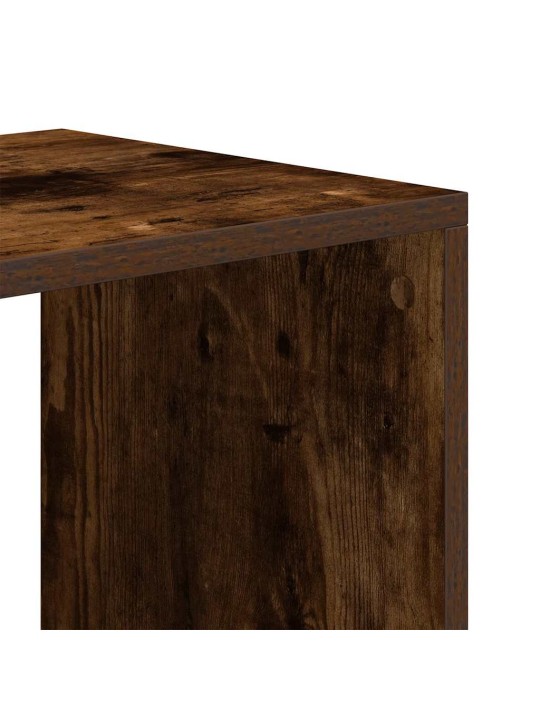 Kirjahylly savutammi 66x31x112 cm tekninen puu