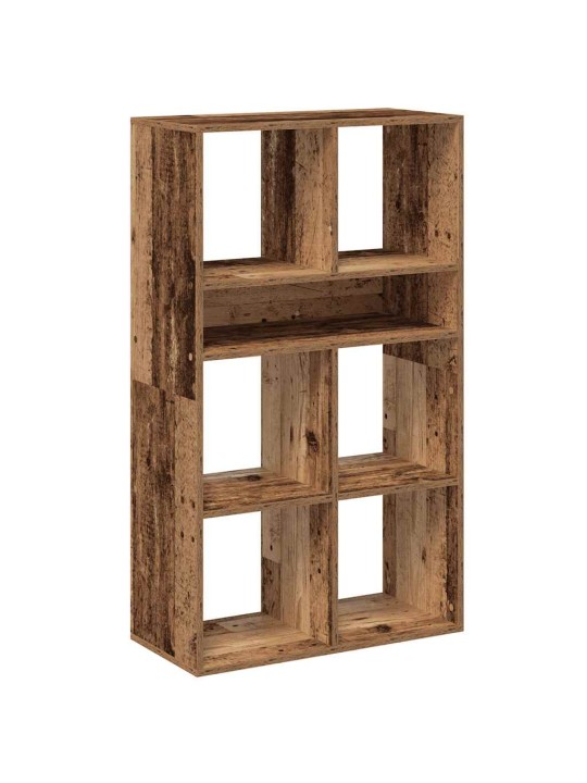 Kirjahylly vanhaa puuta 66x31x112 cm lastulevy