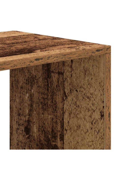 Kirjahylly vanhaa puuta 66x31x112 cm lastulevy