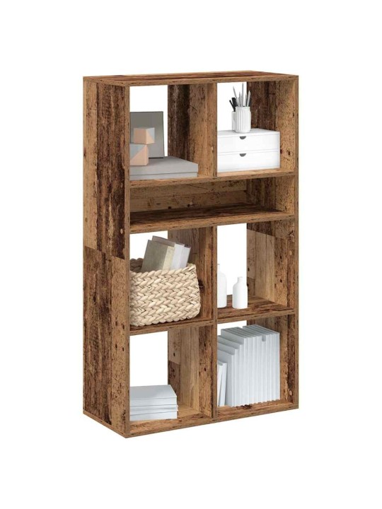 Kirjahylly vanhaa puuta 66x31x112 cm lastulevy