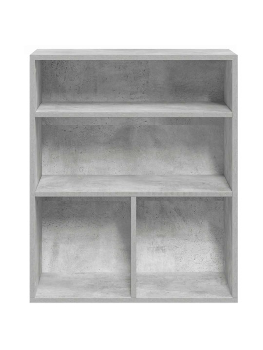 Kirjahylly betoninharmaa 60x30x71,5 cm lastulevy