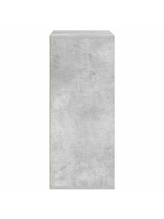 Kirjahylly betoninharmaa 60x30x71,5 cm lastulevy