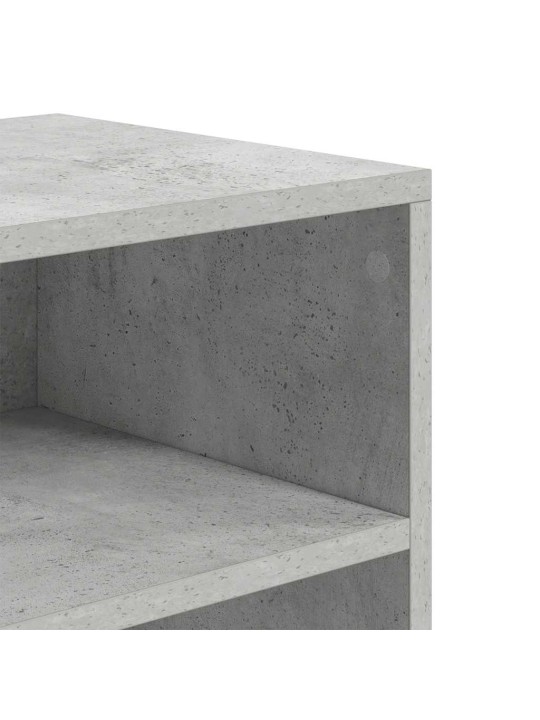 Kirjahylly betoninharmaa 60x30x71,5 cm lastulevy