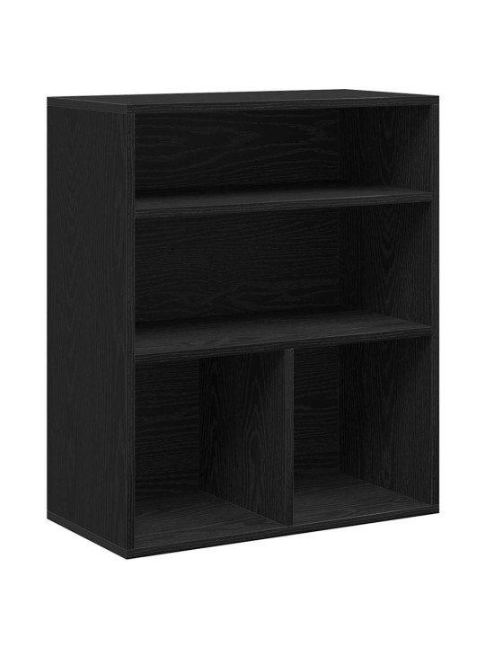 Kirjahylly musta 60x30x71,5 cm lastulevy