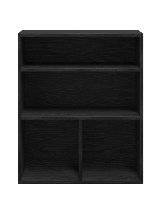 Kirjahylly musta 60x30x71,5 cm lastulevy