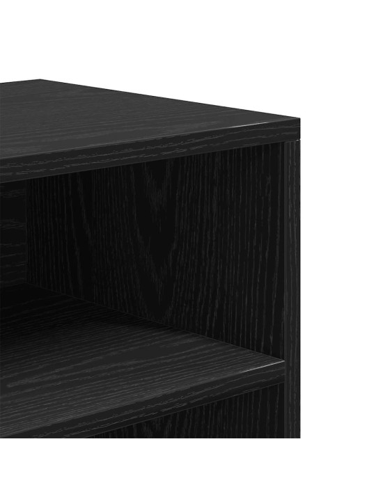 Kirjahylly musta 60x30x71,5 cm lastulevy