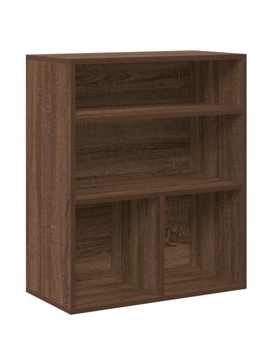 Kirjahylly ruskea tammi 60x30x71,5 cm lastulevy