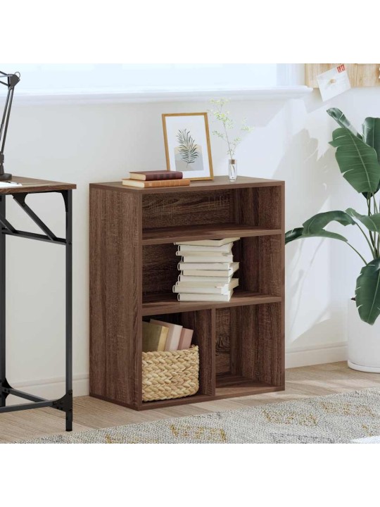 Kirjahylly ruskea tammi 60x30x71,5 cm lastulevy