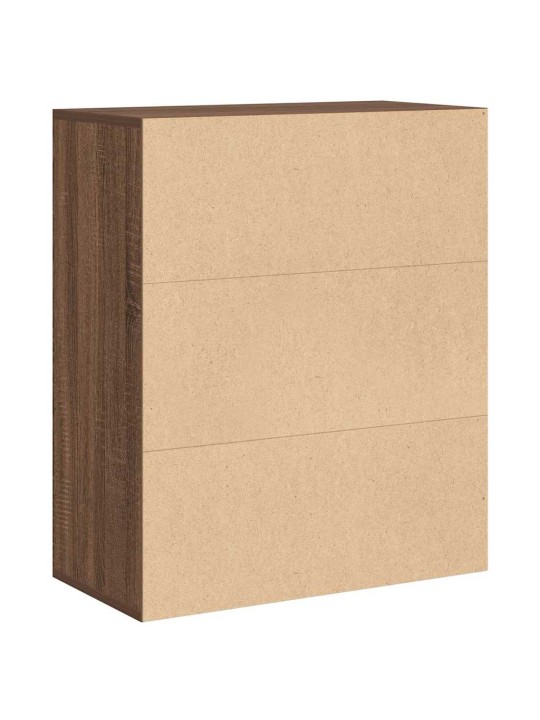Kirjahylly ruskea tammi 60x30x71,5 cm lastulevy