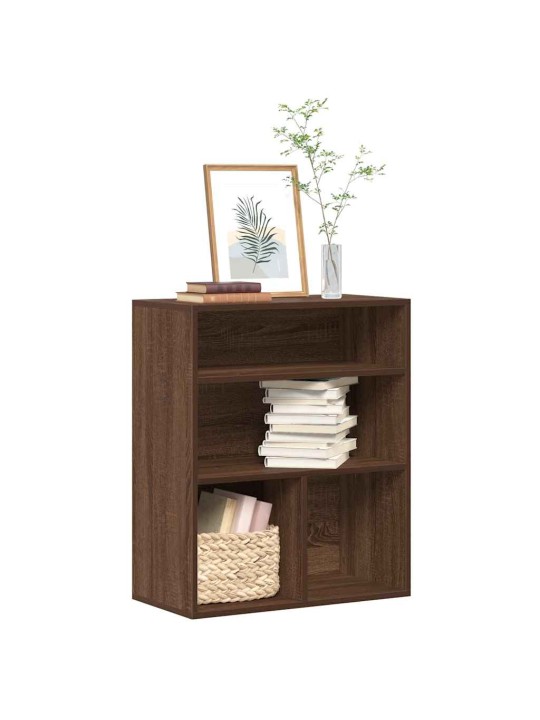 Kirjahylly ruskea tammi 60x30x71,5 cm lastulevy