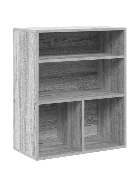 Kirjahylly harmaa sonoma 60x30x71,5 cm tekninen puu