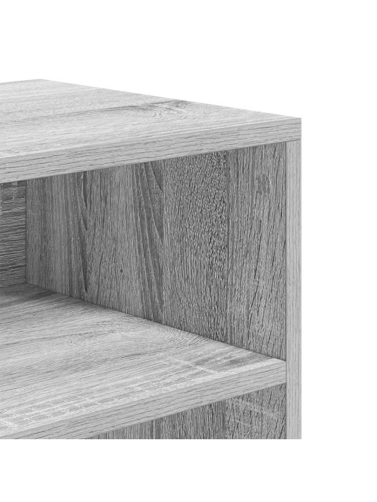 Kirjahylly harmaa sonoma 60x30x71,5 cm tekninen puu