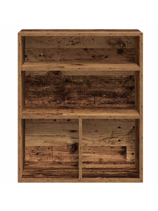 Kirjahylly vanha puu 60x30x71,5 cm lastulevy