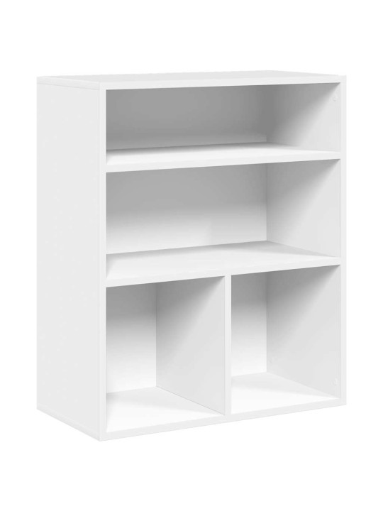 Kirjahylly valkoinen 60x30x71,5 cm lastulevy
