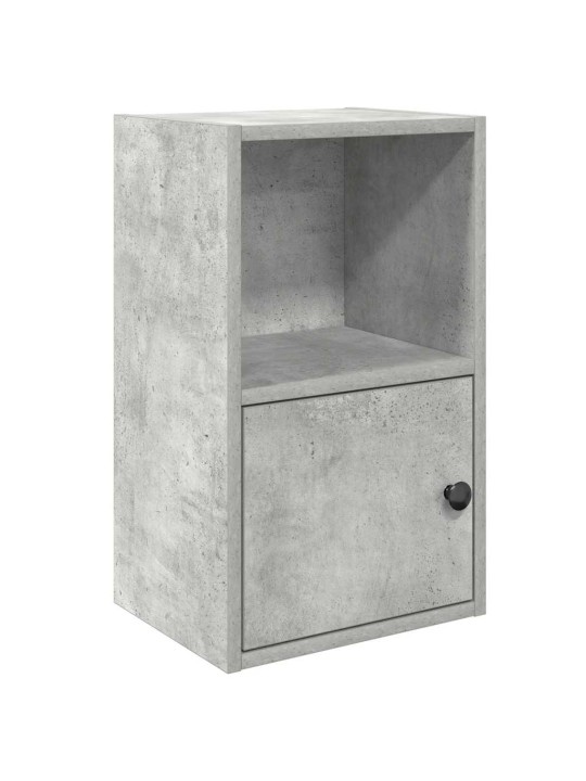 Kirjahylly betoninharmaa 31x24x52 cm tekninen puu