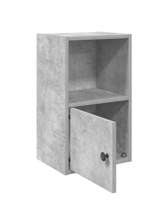 Kirjahylly betoninharmaa 31x24x52 cm tekninen puu