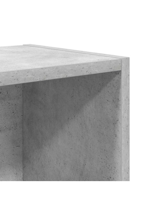 Kirjahylly betoninharmaa 31x24x52 cm tekninen puu