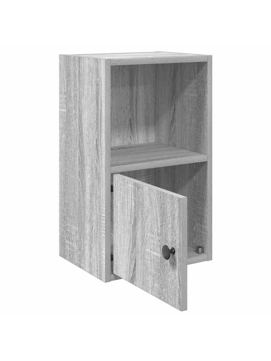 Kirjahylly harmaa sonoma 31x24x52 cm tekninen puu