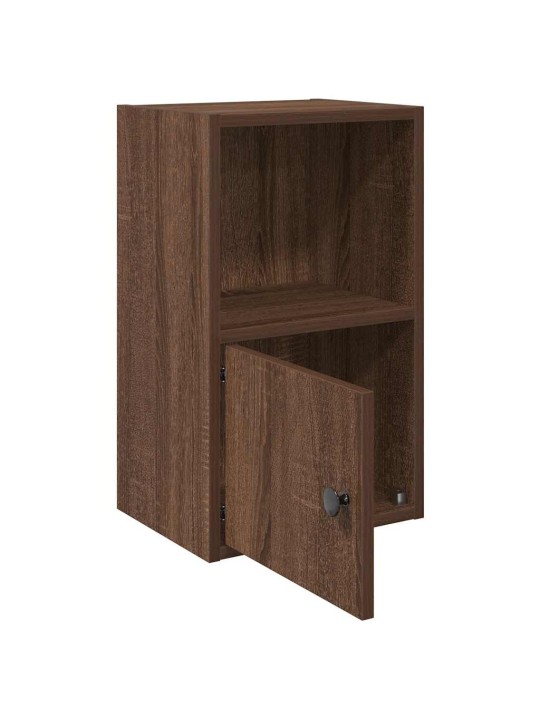 Kirjahylly ruskea tammi 31x24x52 cm tekninen puu