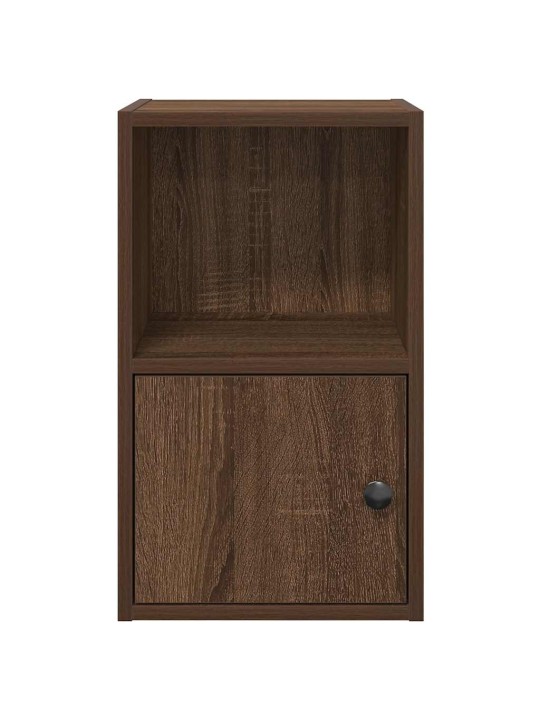 Kirjahylly ruskea tammi 31x24x52 cm tekninen puu