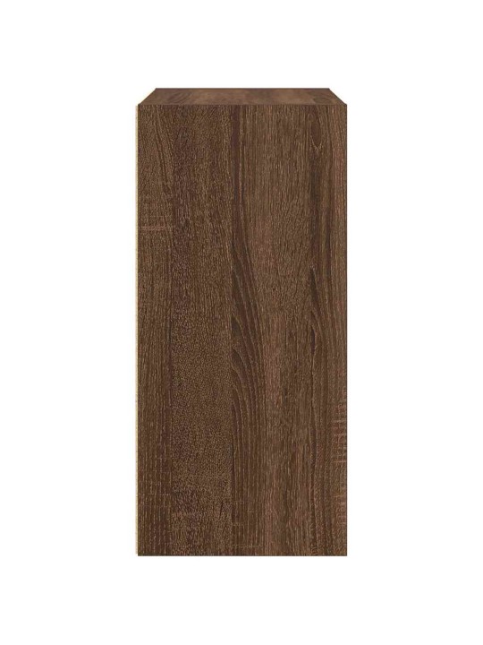 Kirjahylly ruskea tammi 31x24x52 cm tekninen puu